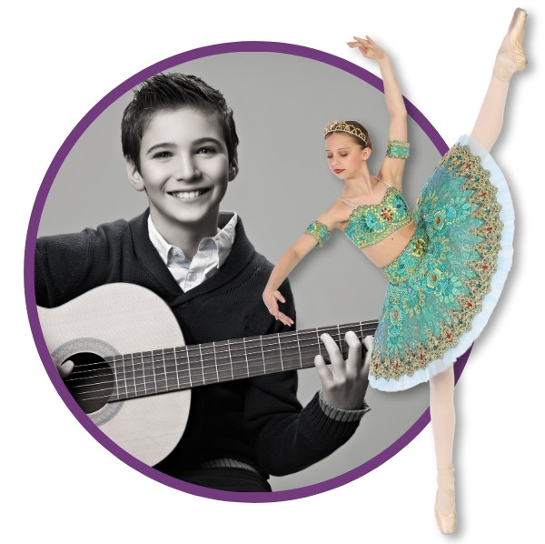 classical ballet and guitar lessons at Michigan Academy in Dexter